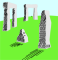 Free Stock Photo: Illustration of Stonehenge in England