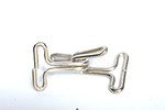 Free Stock Photo: Metal hooks isolated on a white background