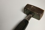 Free Stock Photo: A hammer isolated on a white background