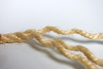 Free Stock Photo: A frayed end of rope isolated on a white background