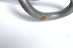 Free Stock Photo: A twisted hook isolated on a white background