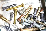 Free Stock Photo: A pile of screws and bolts