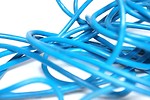Free Stock Photo: Close-up of blue plastic rope