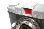 Free Stock Photo: A toy camera isolated on a white background