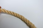 Free Stock Photo: A piece of rope isolated on a white background