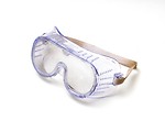 Free Stock Photo: A pair of safety goggles isolated on a white background