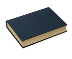 Free Stock Photo: A blue book isolated on a white background
