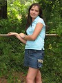 Free Stock Photo: A beautiful latina teen girl posing outdoors