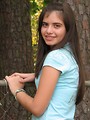 Free Stock Photo: A beautiful latina teen girl posing outdoors