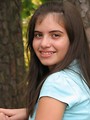 Free Stock Photo: A beautiful latina teen girl posing outdoors