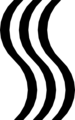 Free Stock Photo: Illustration of a wavy black design