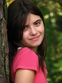 Free Stock Photo: A beautiful latina teen girl posing outdoors