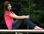 Free Stock Photo: A beautiful latina teen girl posing outdoors