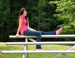 Free Stock Photo: A beautiful latina teen girl posing outdoors