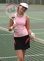Free Stock Photo: A beautiful teen latina girl posing with tennis gear