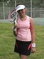 Free Stock Photo: A beautiful teen latina girl posing with tennis gear