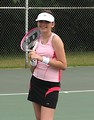 Free Stock Photo: A beautiful teen latina girl posing with tennis gear