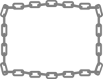 Free Stock Photo: Illustration of a blank frame border of chains
