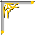 Free Stock Photo: Illustration of an upper left frame corner