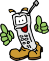 Free Stock Photo: Illustration of a cartoon telephone with a face