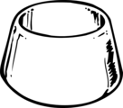 Free Stock Photo: Illustration of a pet water bowl