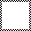 Free Stock Photo: Illustration of a blank checkered frame border