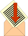 Free Stock Photo: Illustration of paper in an envelope
