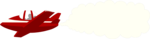 Free Stock Photo: Illustration of an airplane with a blank smoke cloud