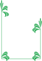 Free Stock Photo: Illustration of a blank frame border with green leaves