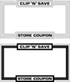 Free Stock Photo: Illustration of blank coupon frames