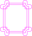 Free Stock Photo: Illustration of a blank pink frame border