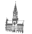 Free Stock Photo: Illustration of a church with a tower