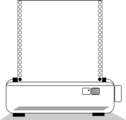 Free Stock Photo: Illustration of a blank printer paper frame border