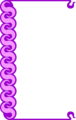 Free Stock Photo: Illustration of a blank frame border with purple swirls