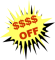 Free Stock Photo: Illustration of money off sales text