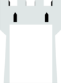 Free Stock Photo: Illustration of a blank castle tower