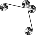 Free Stock Photo: Illustration of an upper right frame corner