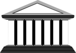 Free Stock Photo: Illustration of a building with columns