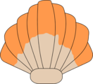 Free Stock Photo: Illustration of a clam shell