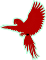 Free Stock Photo: Illustration of a red parakeet