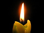Free Stock Photo: Close-up of a white candle