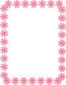 Free Stock Photo: Illustration of a blank frame border of red star shapes