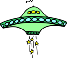Free Stock Photo: Illustration of a flying saucer