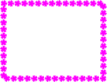 Free Stock Photo: Illustration of a blank frame border with purple shapes