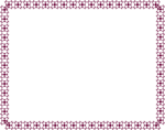 Free Stock Photo: Illustration of a blank frame border of dark purple shapes