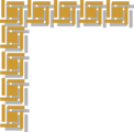 Free Stock Photo: Illustration of an upper left frame corner