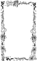 Free Stock Photo: Illustration of a blank frame border with confetti