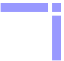 Free Stock Photo: Illustration of a blue and white upper right frame corner