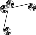 Free Stock Photo: Illustration of an upper left frame corner