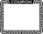 Free Stock Photo: Illustration of a blank coupon frame border
